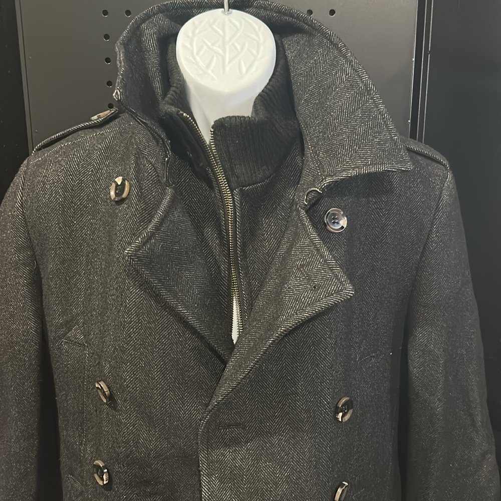 Men’s 7 Diamonds Coat Peacoat Jacket (EUC) - Picture 3 of 8